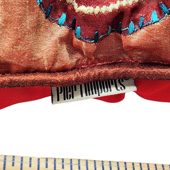 PIER 1 IMPORTS THROW PILLOW EMBROIDERED COLORFUL MOROCCAN BOHO HIPPIE INDIAN 15" - Picture 6 of 10